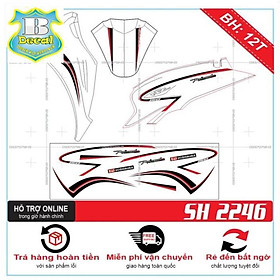 Tem rời dành cho SH 2020 CHỈ DỎ ĐEN 