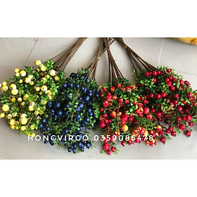 Mua Cành lựu giả - Cành lựu phú quý cành dài 60cm 18 quả