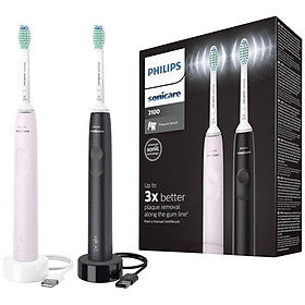 Set 2 bàn chải điện Philips HX3675/15 Hàng chính hãng