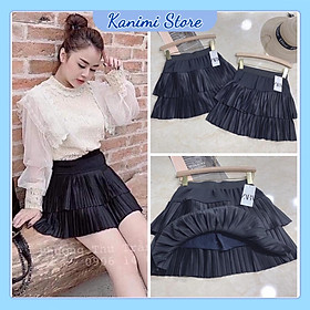 Chân Váy Ngắn Xếp Ly Nhỏ 2 Tầng Kanimi - CV20