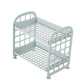 Kệ nhà tắm nhựa 2 tầng đa năng - Giao màu ngẫu nhiên