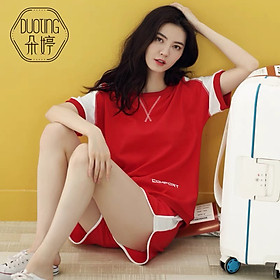 Đồ bộ nữ thể thao năng động 38-55kg, Set "COMF" đồ bộ cao cấp mùa hè chất thun cotton, co giãn. G60