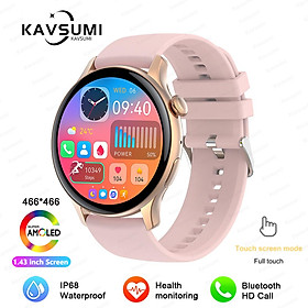 Đồng hồ smartwatch thời trang mới Men AMOLED Màn hình thể thao theo dõi nhịp tim Bluetooth Đồng hồ gọi IP68 WaterProof Smart Watch cho Xiaomi