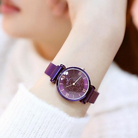 Đồng hồ nữ BS mặt đính đá sang trọng dây titanium cao cấp