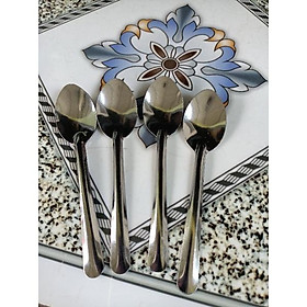 Mua combo 5 muỗng ăn vịt lộn inox  muỗng cà phê đen nhỏ