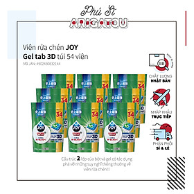 Viên rửa chén Joy Gel tab 3D 54 viên nội địa Nhật
