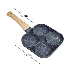 Mua Khuôn Chảo Chiên Rán Trứng Làm Bánh 4 Ngăn 4 Lỗ Chống Dính