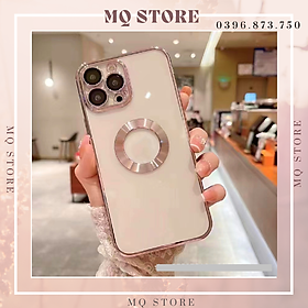 Ốp lưng cho iPhone 14 , 14 Plus, 14 Pro , 14 Pro Max lưng trong viền màu hở Táo bảo vệ camera ( hàng chính hãng)