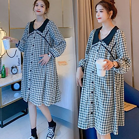 Váy Bầu, Đầm Bầu Công Sở, Dự Tiệc Azuno AZ1010 Chất Liệu Thô ĐũiCao Cấp Mẫu Mới Thu Đông 2020