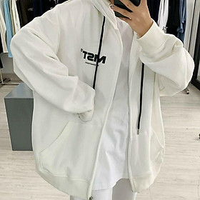 ÁO KHOÁC NỈ DÂY KHOÁ KÉO, ÁO KHOÁC HOODIES NỮ CHẤT THUN NỈ MỀM CÓ NÓN PHỐI CHỮ IN SIÊU HOT