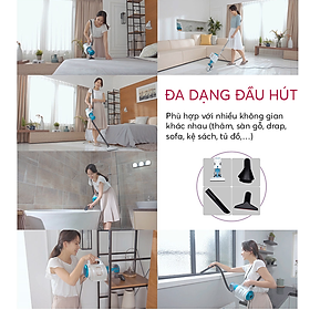 Mua Máy hút bụi cầm tay công nghệ lốc xoáy 2 chiều Vo.temm (600W) - Hàng chính hãng: Hút mạnh  chạy êm  bảo hành 1 năm