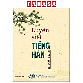 Sách - Luyện Viết Tiếng Hàn - 한글쓰기연습