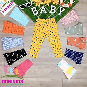 Combo 3 Quần Legging em bé vải cotton co giãn 4 chiều hàng xuất siêu mềm mịn 10-40kg
