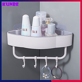 Giá Góc, Kệ Góc Treo Tường Nhựa ABS Hình Đám Mây KUNBE Độc Đáo, Dán Tường Bằng Miếng Dính Cường Lực Siêu Chắc (Không Phải Khoan) Cho Nhà Tắm, Nhà Vệ Sinh, Nhà Bếp Thêm Gọn Gàng - Tặng Kèm Miếng Rửa Bát Silicon