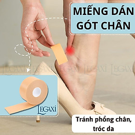 Miếng dán gót chân 4.4 mét Bảo vệ chân Chống trầy, chống rộp chân, sần da Giảm đau khi mang giày, cao gót Legaxi