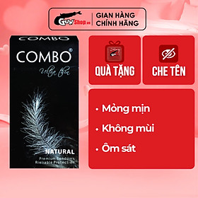 Bao cao su Combo mỏng mịn, không mùi - Hộp 10 cái