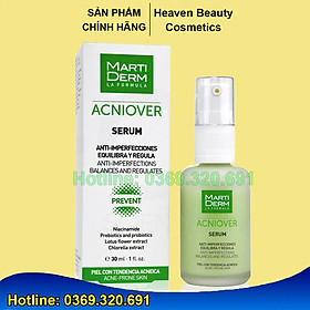 Serum giảm mụn & kiểm soát nhờn Martiderm acniover serum (30ml)