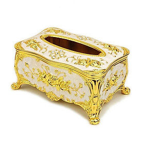 Mua Hộp khăn giấy đính hạt sang trọng ( vàng)