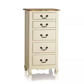 Mua Tủ 5 Ngăn Kéo Đứng Bella Gỗ Sồi Ibie BSK5BELO - Trắng (60 x 42 cm)