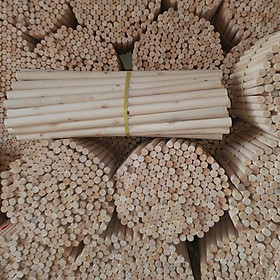 Mua Combo 30 Thanh Gỗ Tròn Gỗ Bồ Đề Dài 1m  phi 2.5cm