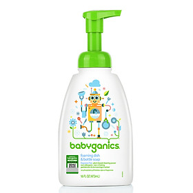 Nước Rửa Đồ Chơi, Ghế Ăn Nhập Khẩu Từ Mỹ Babyganics 473Ml