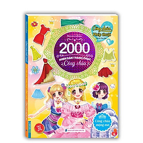 Sách - 2000 Hình Dán Trang Phục Công Chúa - Công Chúa Mộng Mơ - Minh Thắng