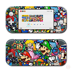 Mua Skin decal dán Nintendo Switch Lite mẫu Stickerbomb Super Mario (dễ dán  đã cắt sẵn)