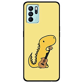 Ốp lưng dành cho Oppo Reno 6 - Reno 6 5G - Reno 6Z 5G - Khủng Long Vàng Đàn Ca