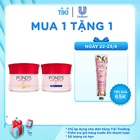 Bộ Đôi Kem Dưỡng Chống Lão Hóa Da Ngày Và Đêm Pond's Age Miracle (50g/hũ)
