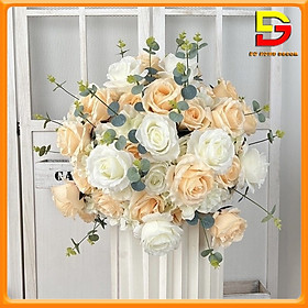Mua Giỏ Hoa Giả Lẵng Hoa Trang Trí Cao Cấp Trang Trí Quầy Lễ Tân Sự Kiện Cuộc Họp Hội Nghị DG-163