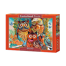 C200535 Đồ chơi ghép hình puzzle Owl 2000 mảnh Castorland