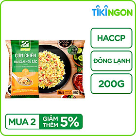 Cơm chiên hải sản ngũ sắc SG Food Đông Lạnh 200g