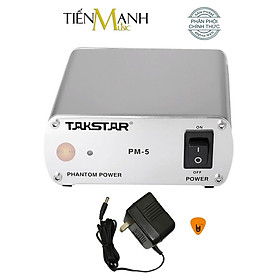 Takstar PM-5 - Nguồn Phantom 48V Cho Micro Condenser Phòng Thu Studio PM5 Mic Microphone Hàng Chính Hãng - Kèm Móng Gẩy DreamMaker