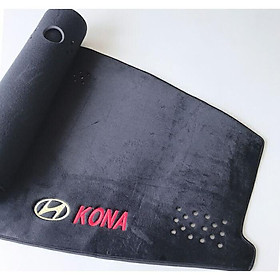 Thảm Taplo Nhung Lông Cừu Dành Cho Xe Hyundai Kona 2018 2019 2020 có chống trượt