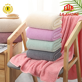 Mua Khăn Tắm Gội Sợi Tre Bông San Hô Thấm Hút Kháng Khuẩn An Toàn Khi Sử Dụng  Kích Thước Lớn 70 x 140cm - Hàng Chính Hãng (Giao Màu Ngẫu Nhiên)