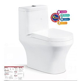 Mua Bồn Cầu Liền Khối Cao Cấp Giá Rẻ - Tặng Xịt Vệ Sinh INOX 304 Cao Cấp + Dây Cấp Nước (SK-3013)