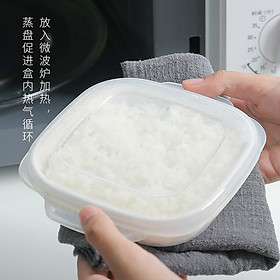 Hộp cơm dùng trong lò vi sóng Nakaya Plump Pack A 340ml - Hàng nội địa Nhật Bản |#Made in Japan|