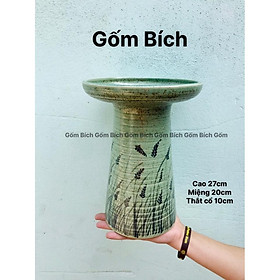 Hình ảnh Bình Hoa Lọ Hoa Dáng Mặt Hồ Cắm Sen Ly Loa Kèn Nhiều Mẫu - Gốm Sứ Bát Tràng