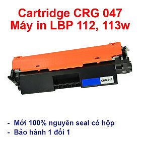 Hộp mực 047 (hàng nhập khẩu) dùng cho máy in Canon LBP 112, LBP 113w, imageCLASS MF112, MF113w - Cartridge CRG-047 - 17A mới 100% [Fullbox]