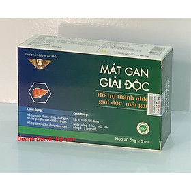 Siro Mát gan giải độc Vinh Thịnh Vượng VV, hộp 20 ống x 5ml