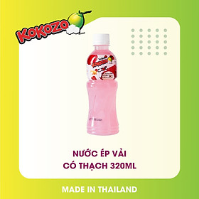 Nước ép vải Kokozo có thạch 320ml lốc 6 chai