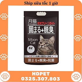 CÁT VỆ SINH MOONCAT, CÁT VỆ SINH NHẬT ĐEN CHO MÈO CHÍNH HÃNG - Túi 9L