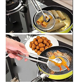 Dụng Cụ Kẹp Vợt Gắp Đồ Chiên Nóng Thông Minh Tiện Ích Khi Chiên - T2k Mart