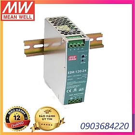 Nguồn DIN Rail EDR-120-24 Meanwell (120W 24V 5A) Hàng chính hãng