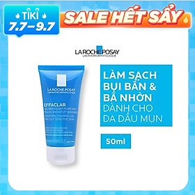 Sữa Rửa Mặt Dạng Gel Dành Cho Da Dầu Nhạy Cảm Effaclar Gel Moussant Purifiant La Roche Posay 50ml