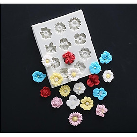 Mua Khuôn rau câu silicon 3D mẫu 11 hoa