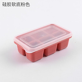 Mua Khay làm đá viên bằng silicone có nắp đậy tiện dụng