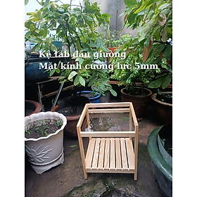 Mua  HCM - Nhận đặt hàng theo yêu cầu  Kệ đầu giường 2 tầng mặt gỗ hoặc kính  phong cách Hàn Quốc Korean Style. Tab đầu giường rộng 40cm tinh tế  sang trọng và tiện dụng. Chất lượng đạt tiêu chuẩn Hàn Quốc