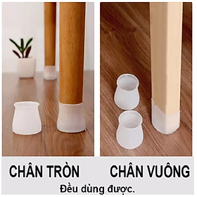 Vỏ bọc chân ghế silicon tiện lợi gọn gàng chống trầy xước nền nhà COMBO 4 cái, 20 cái