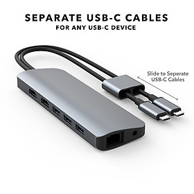Mua  HÀNG CHÍNH HÃNG  CỔNG CHUYỂN ĐỔI CHO MACBOOK/IPADPRO/LAPTOP/SMARTPHONE HYPERDRIVE VIBER 10-IN-2 4K60Hz USB-C
